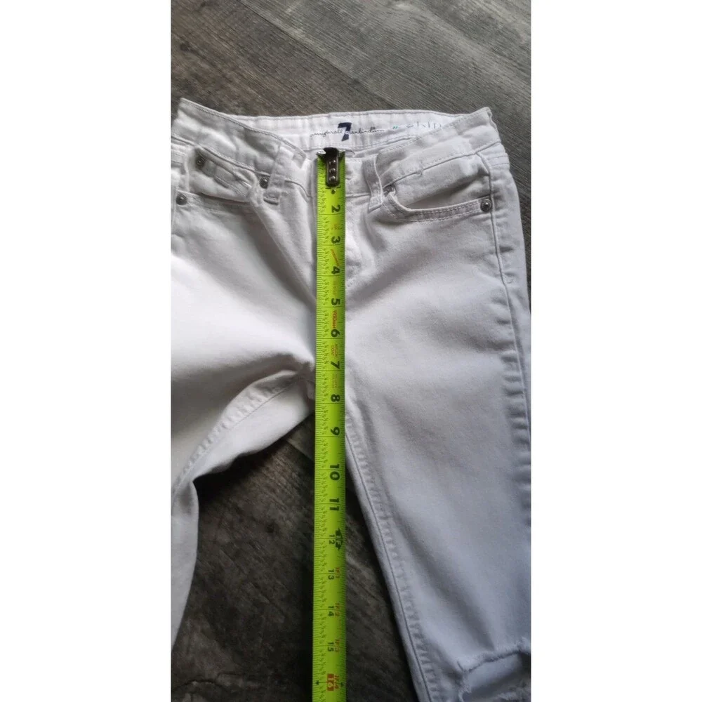 7 For All Mankind Girls 12 White 'The Skinny